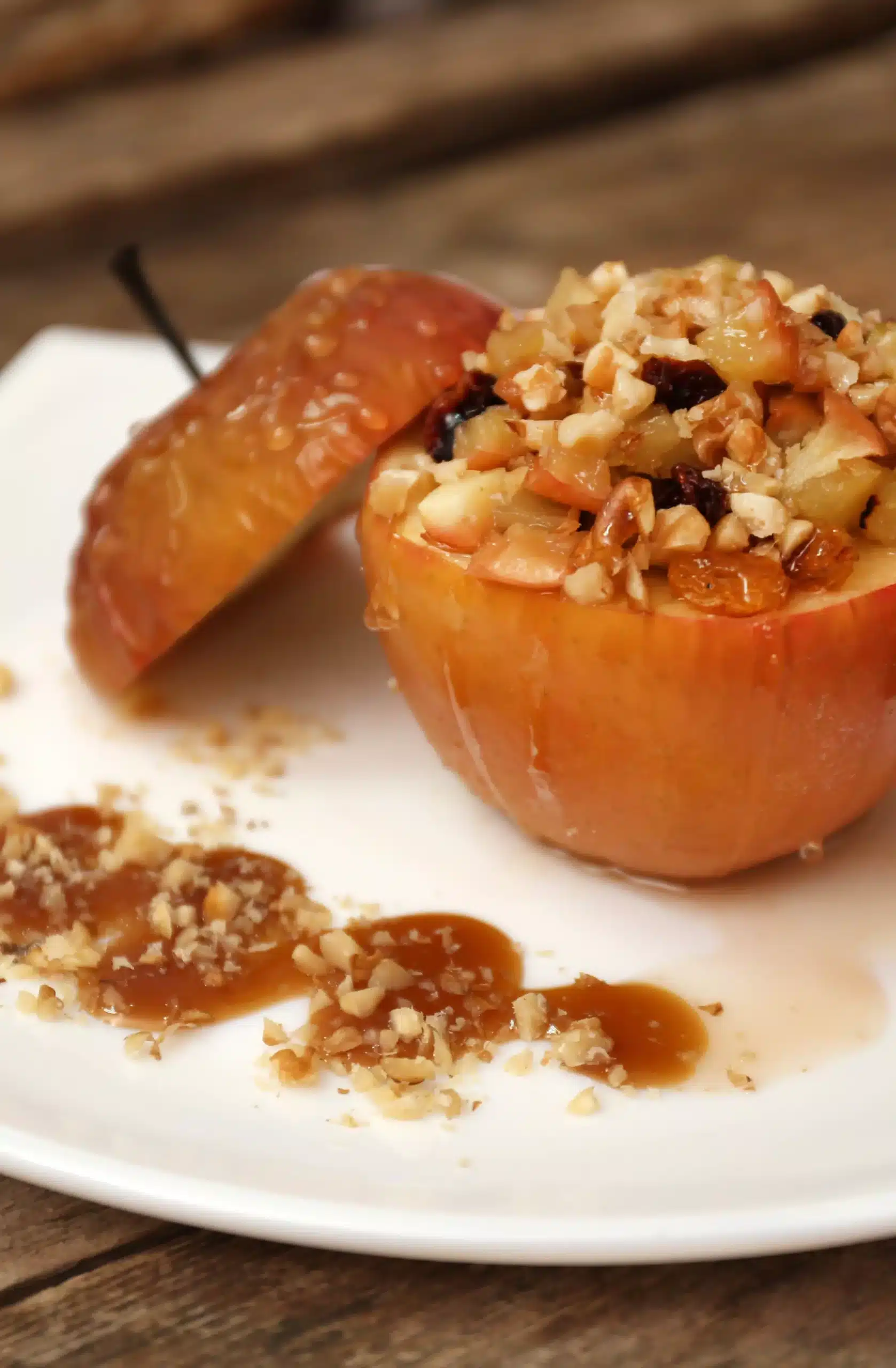 Gebakken appels met siroop