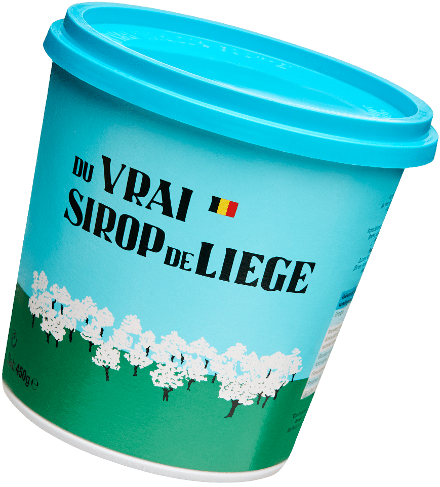 Pot de Sirop de Liège Classique, packshot officiel sur fond blanc